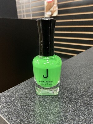 J2 Neon green nail polish