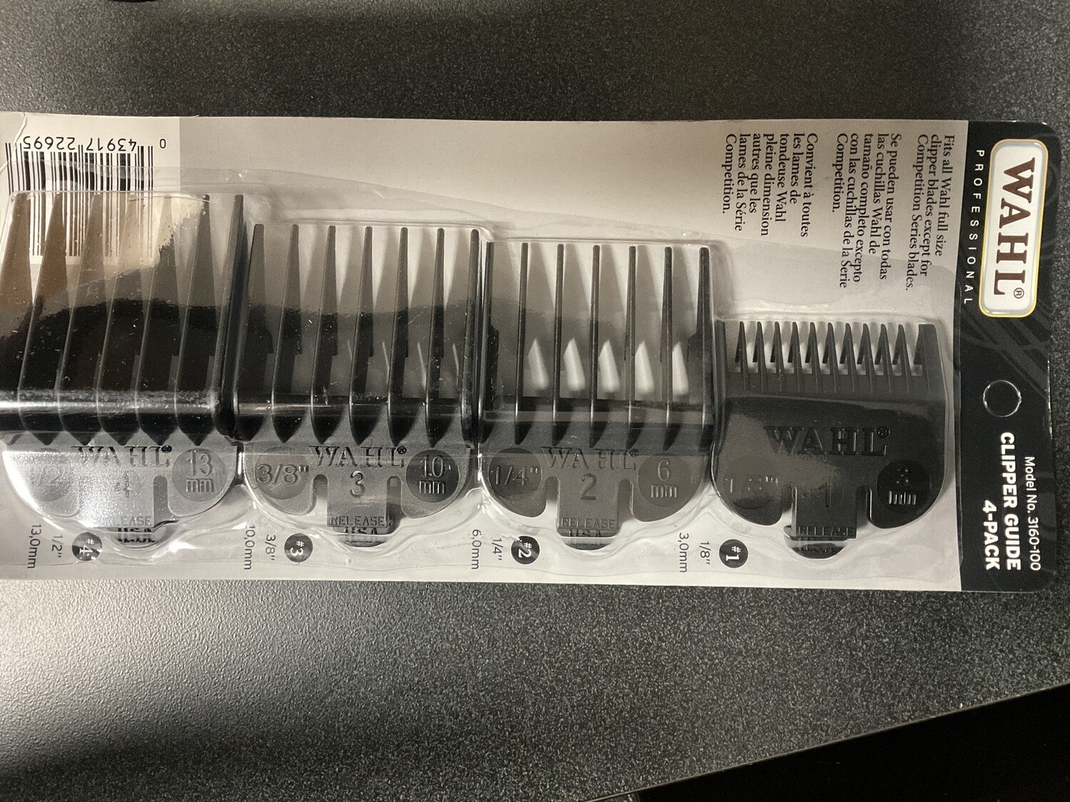 Wahl Guard Comb Clipper Guides 4 Pack