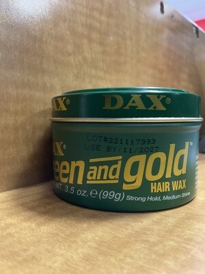 Dax Green and gold hair wax