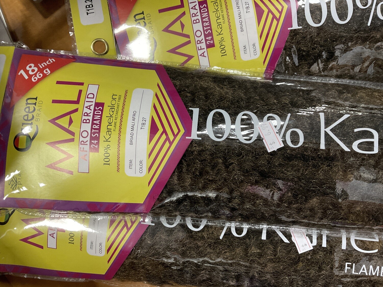 Sepia Mali Afro braid 18&#39; #T1B/27