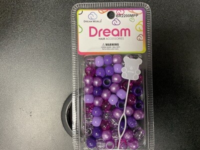 Dream World Beads Multi purple.