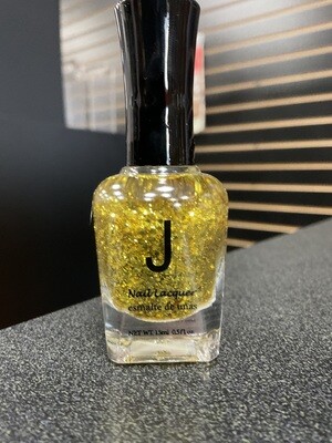J2 Spangle gold nail polish