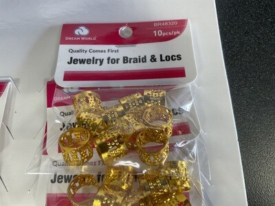 Dream World Jewelry for braids gold color