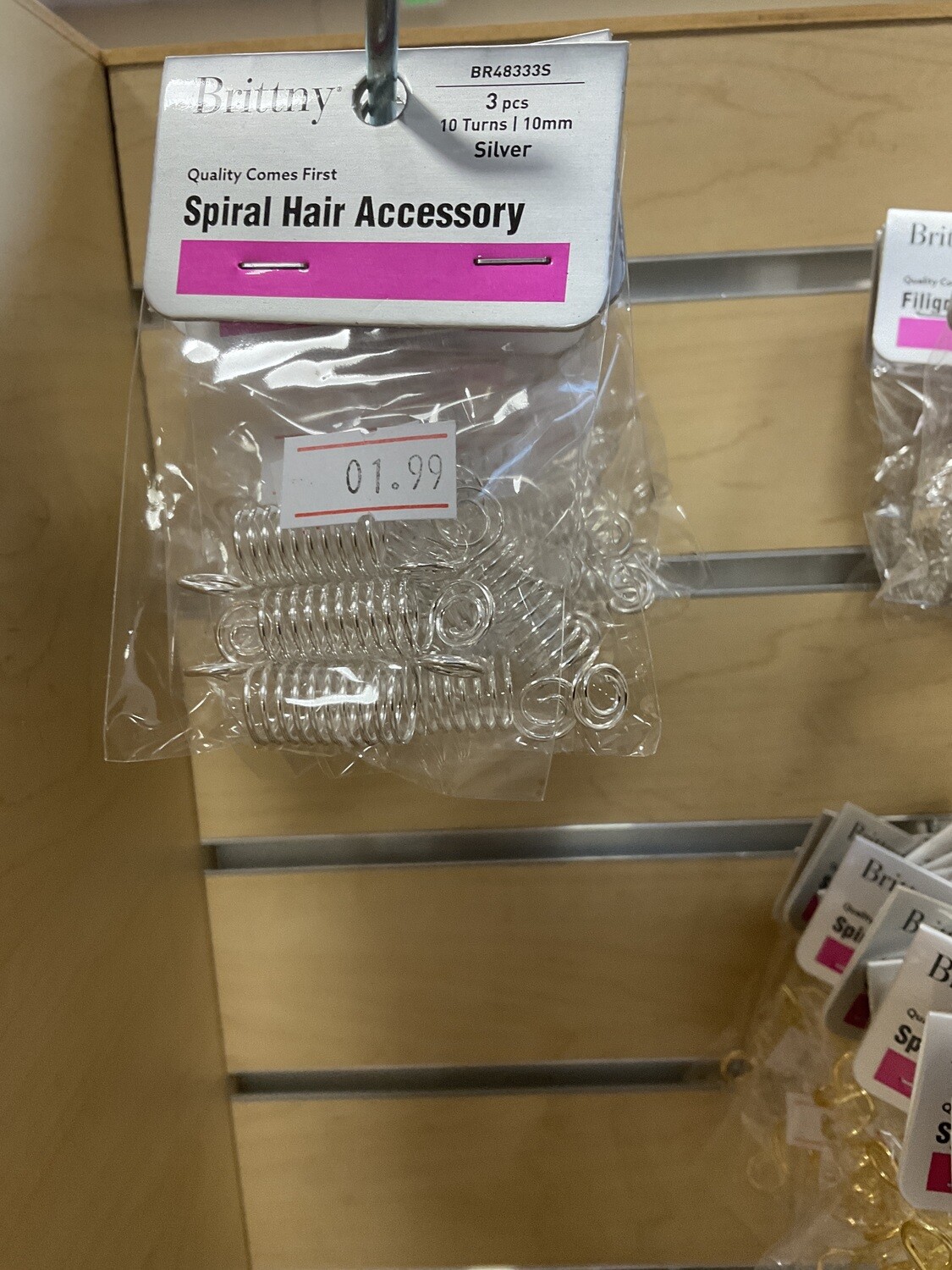 Brittny Filigree Hair Spiral BR48333S