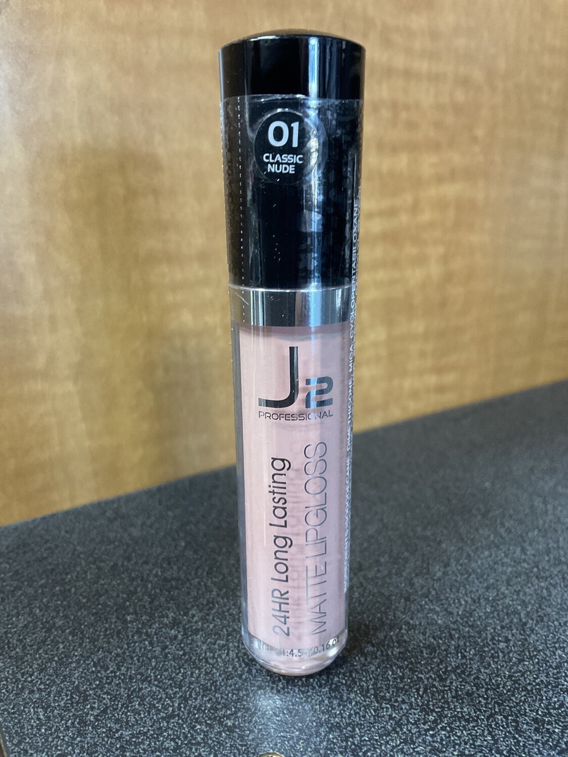 J2 Matte Lip Gloss 24HR Long Lasting Classic nude 0.16 oz.