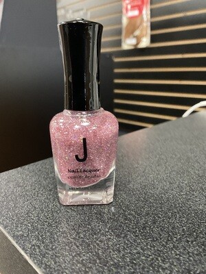 J2 Glitter pink nail polish