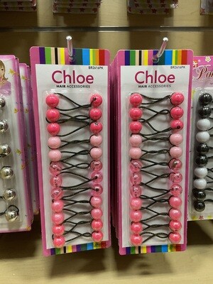 Chloe Ponytail Balls #2616 Assorted Pink