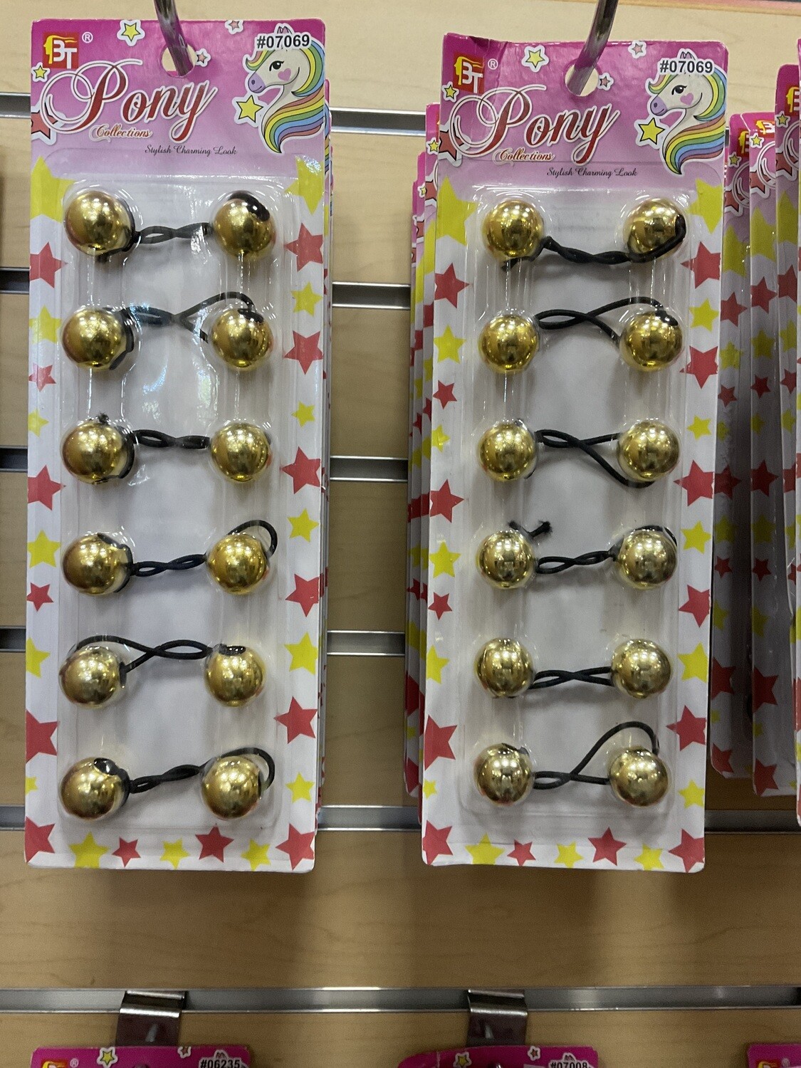 Ponytail balls gold
