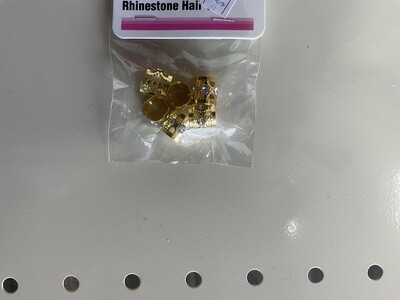 Dream World Rhinestone hair tube gold color
