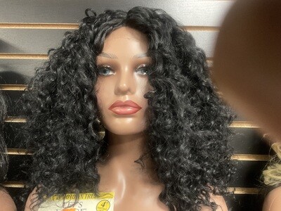 Motown Tress Let’s Lace Deep Part Lace Black Curly Wig