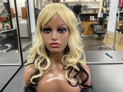 Sepia Ombré blonde and black lace front wig