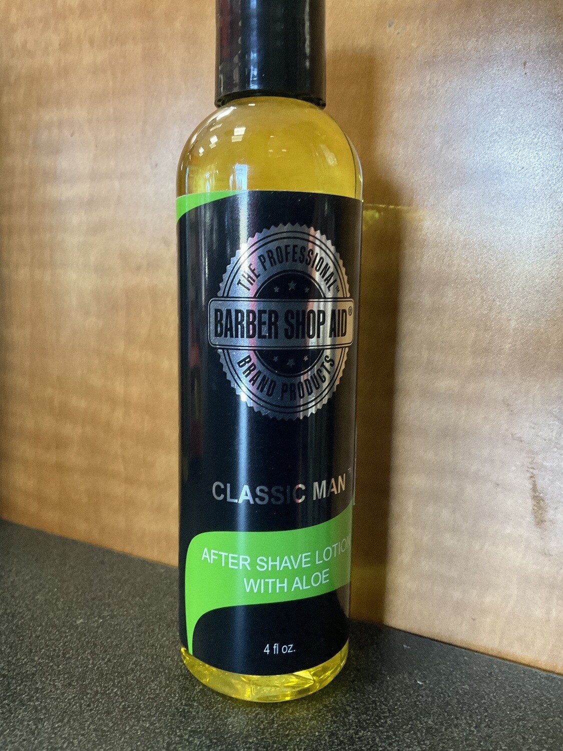 Barber Shop Aid Classic Man Aftershave Lotion with Aloe 4 oz.