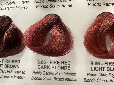 Lady Republic Cream Permanent Hair Color Fire Red Dark Blonde 6.66