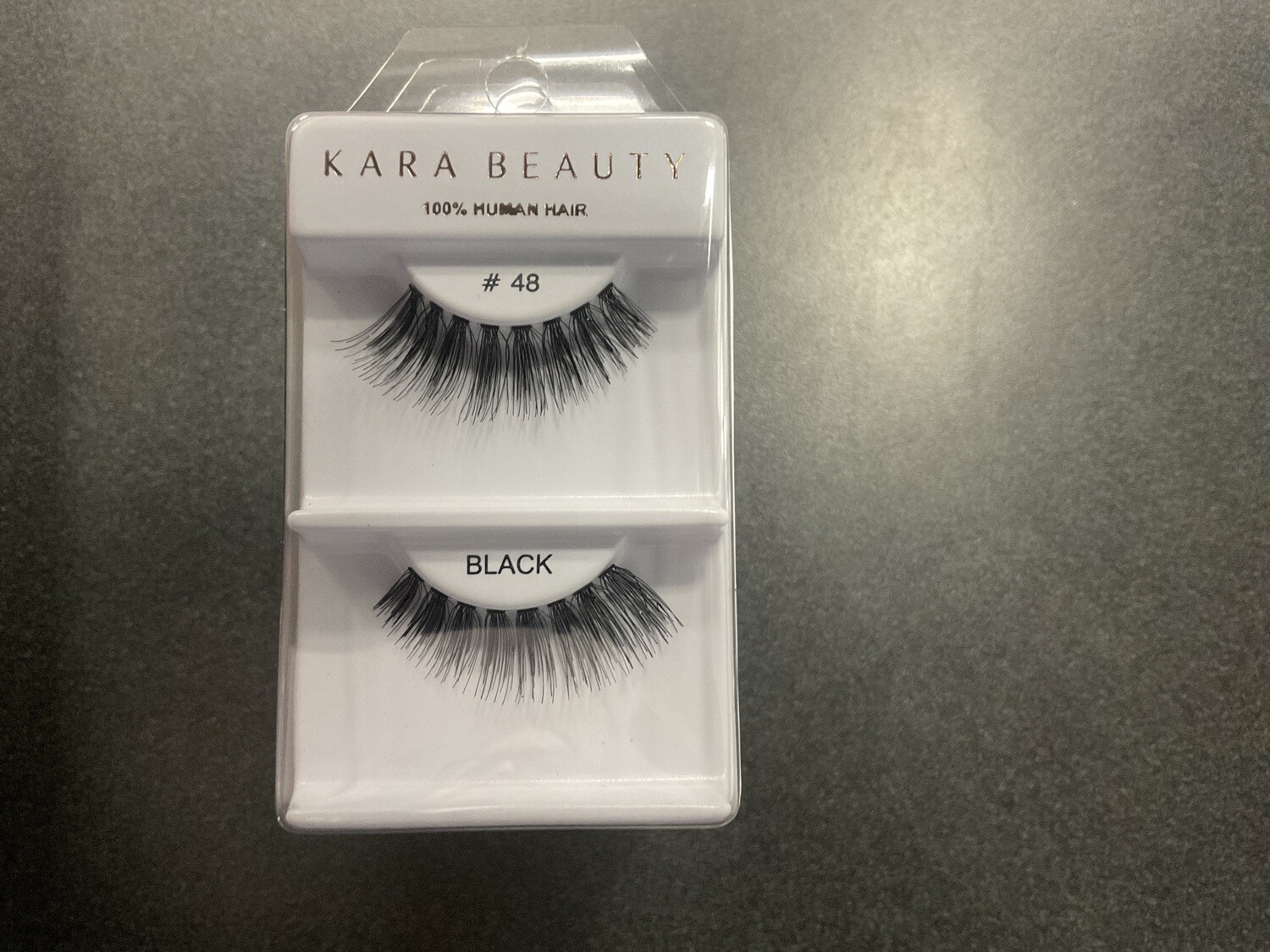 Kara Beauty 100% Human Hair Eyelashes Black 48