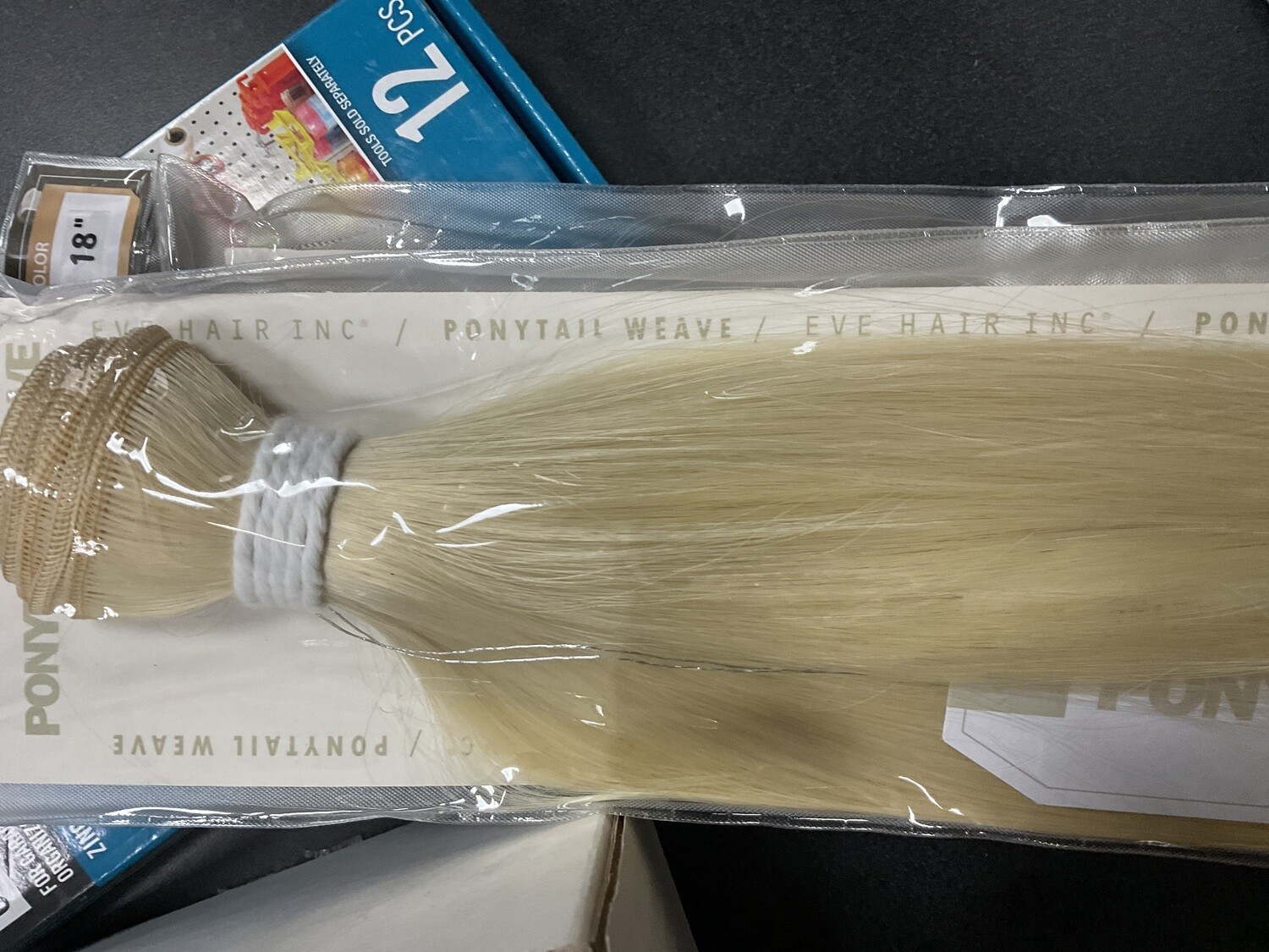 Eve Hair Ponytail Weave Straight 18 Inches # 613