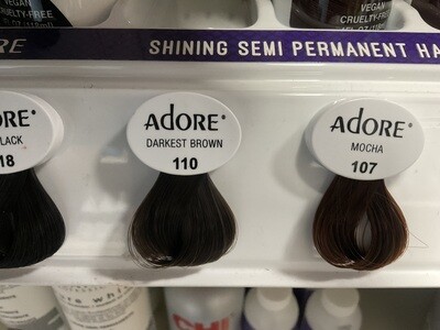 Adore Semi Perm Hair Color - Darkest Brown 4 oz