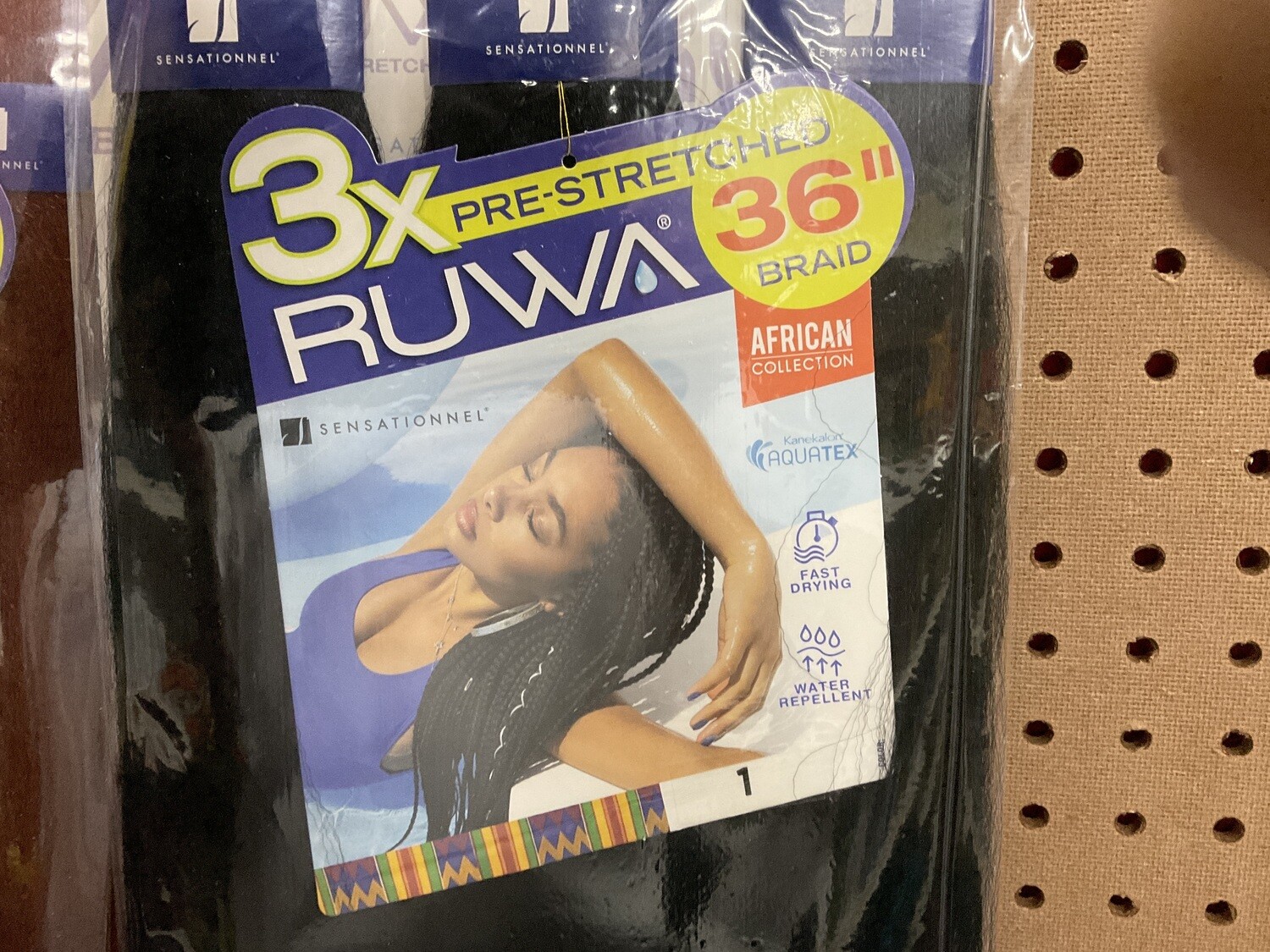 Ruwa 3X Pre-Stretched Hair 36&quot; #1