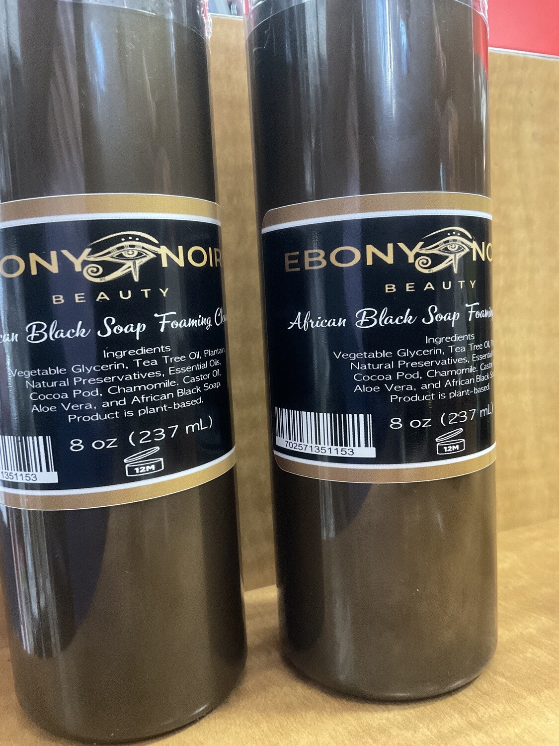 Ebony Noir African Black Foaming Soap Cleanser 8 oz.