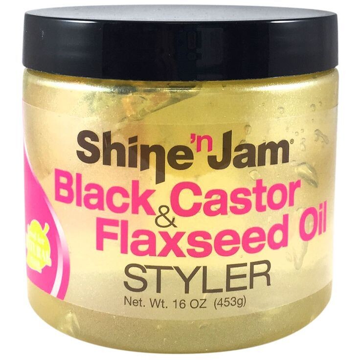 Ampro Shine &#39;n Black Castor &amp; Flaxseed Oil Styler 16 oz.