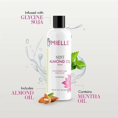 Mielle Mint Almond Oil for Healthy Hair and Scalp, 8 oz