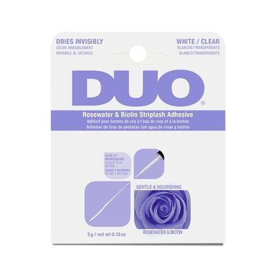 DUO Rosewater &amp; Biotin Striplash Adhesive -White/Clear 5 g/net 0.18 oz