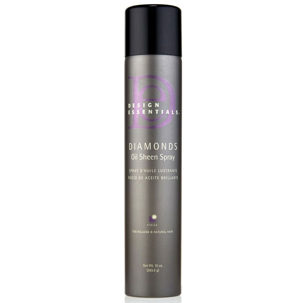 Design Essentials Diamonds Oil Sheen Spray for Relaxed &amp; Natural Hair, Clear. 10 oz.