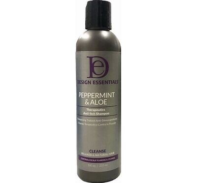 Design Essentials Peppermint &amp; Aloe Therapeutics Anti-Itch Shampoo 8 oz.