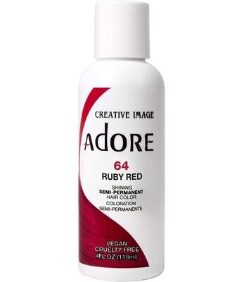 Adore Semi Permanent Hair Color - Ruby Red 4 oz