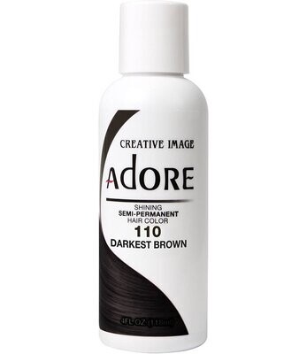 Adore Semi Perm Hair Color - Darkest Brown 4 oz