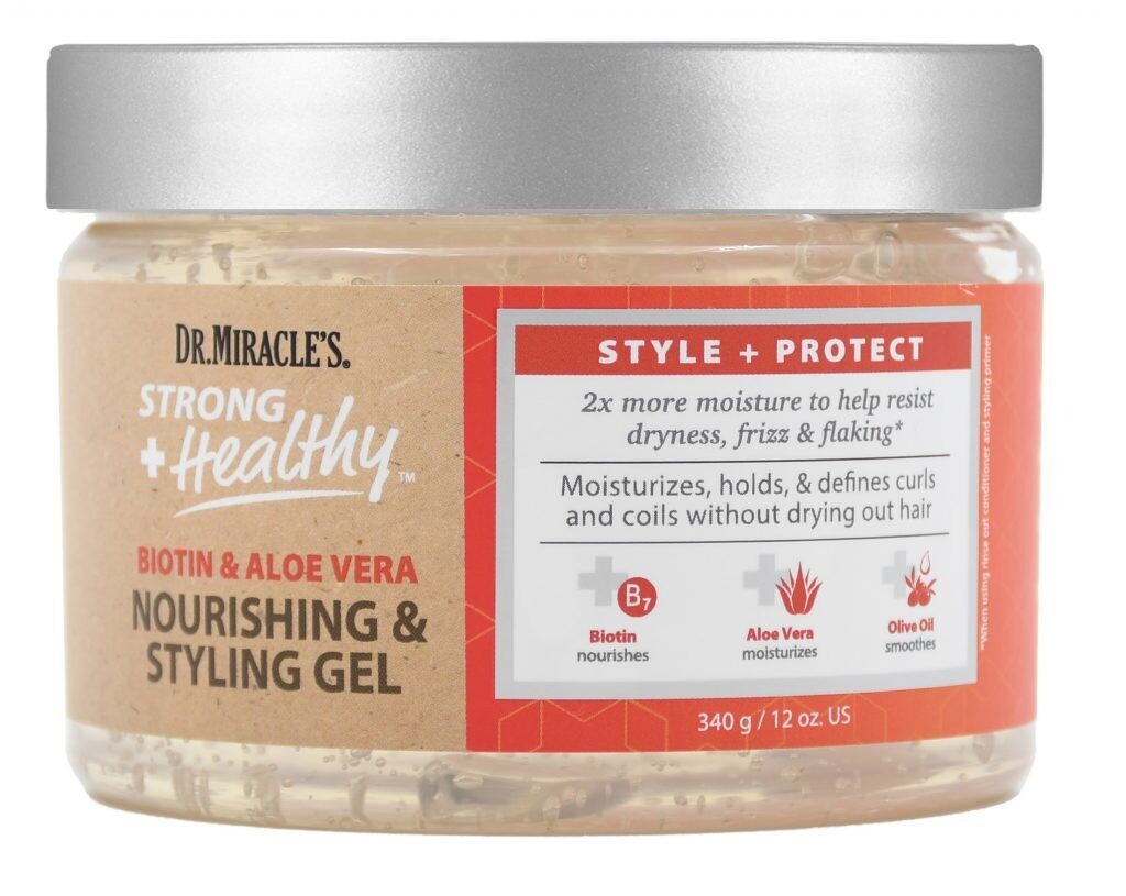 Dr Miracle&#39;s Gel Styling Biotin &amp; Aloe Vera Nourishing 12 oz