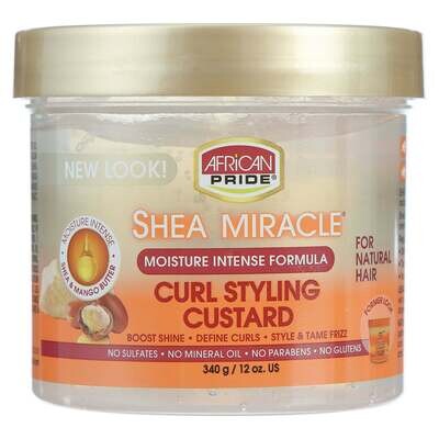 African Pride Shea Miracle Curl Styling Custard 12 oz.