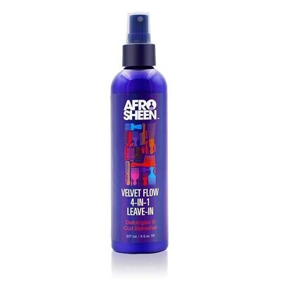 Afro Sheen Velvet Flow 4-in-1 Leave -in Spray 8 oz.