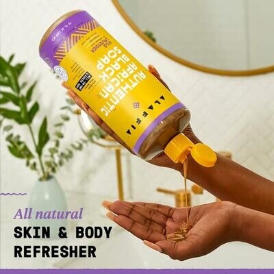 Alaffia Authentic African Black Soap Lavender 16 oz.