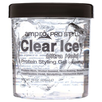 Ampro Pro Styl Clear Ice Ultra Hold Protein Styling Gel 15 oz.