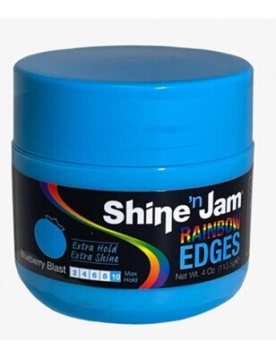 Ampro Shine n jam Rainbow Edges Extra Hold and Shine Blueberry Blast 4 oz.