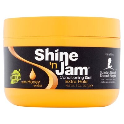 Ampro Shine n Jam Conditioning Gel Extra Hold (yellow) 8 oz.