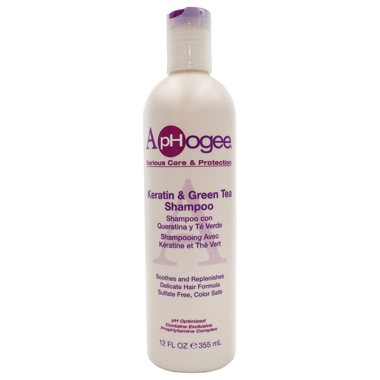 Aphogee Keratin &amp; Geen Tea Shampoo 12 oz.