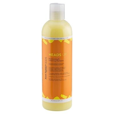 Aunt Jackie&#39;s Kids Curl &amp; Coil Heads Up Moisturizing and Hair Softening Shampoo 12 oz.