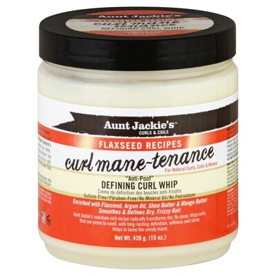 Aunt Jackie&#39;s Curl &amp; Coil Flaxseed Curl Mane Defining Curl Whip 15 oz.
