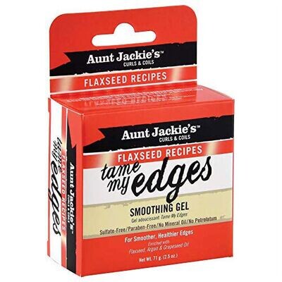 Aunt Jackie&#39;s Curl &amp; Coil Tame My Edges Smoothing Gel Flaxseed Recipes 2.5 oz.