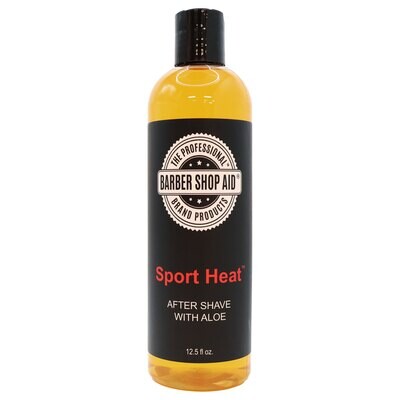 Barber Shop Aid Sport Heat Aftershave with Aloe 12.5 oz.