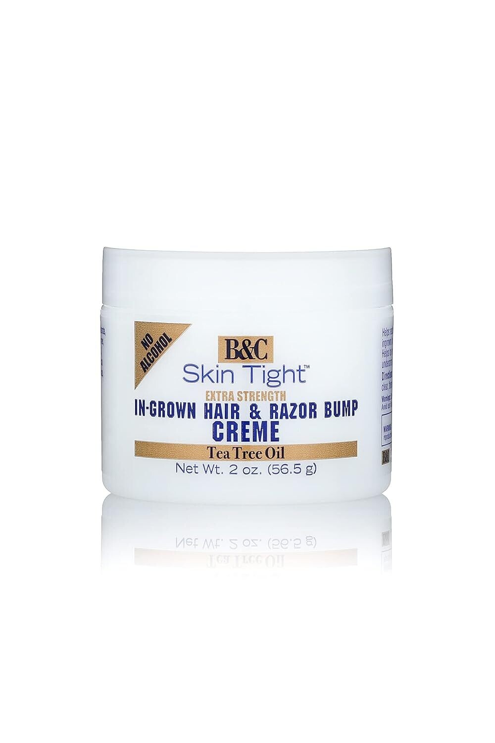 B&amp;C Skin Tight In-Grown Hair &amp; Razor Bump Creme Extra Strength with Tea Tree Oil 2 oz.