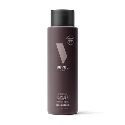 Bevel Shampoo &amp; Conditioner with Hemp Seed Oil and Biotin 12 oz.