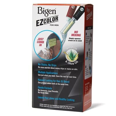 Bigen Men's Permanent Ez Hair &amp; Beard Color M1 Jet Black 2.82 oz.