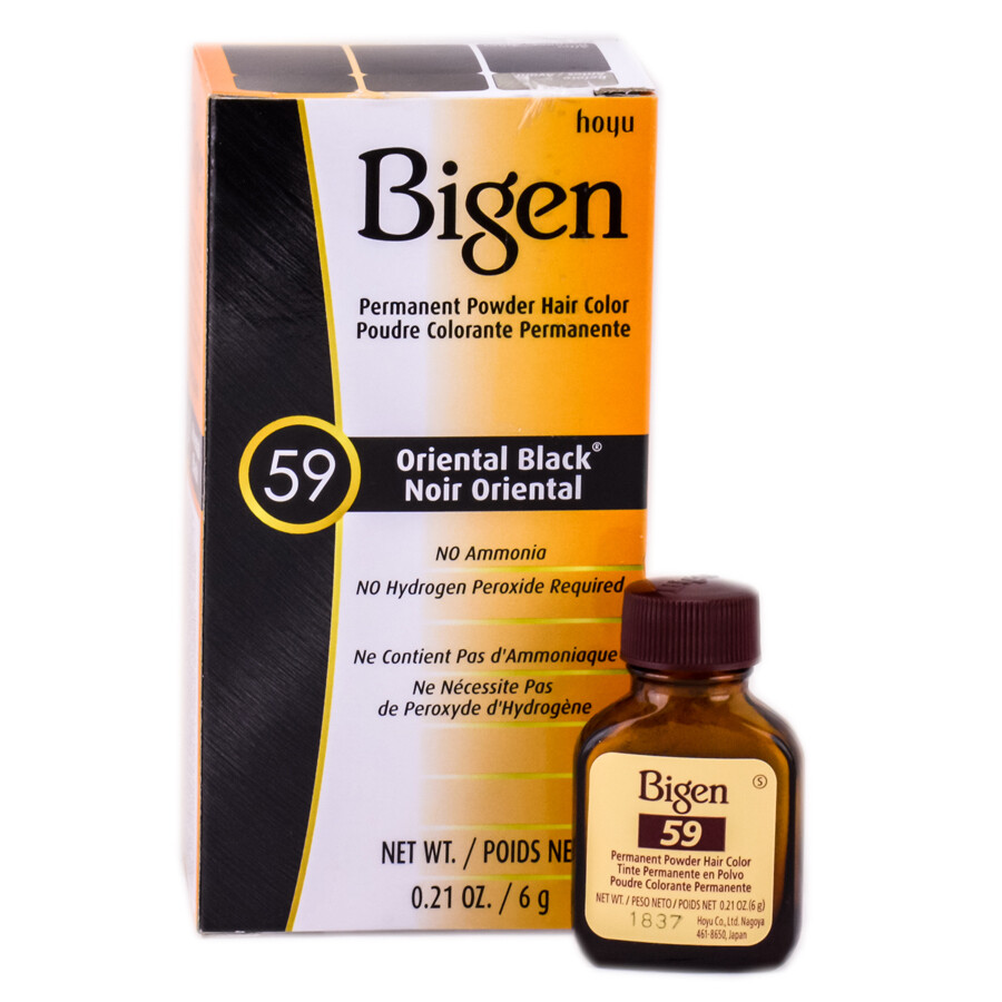 Bigen Permanent Powder Hair Color 59 Oriental Black 0.21 oz.