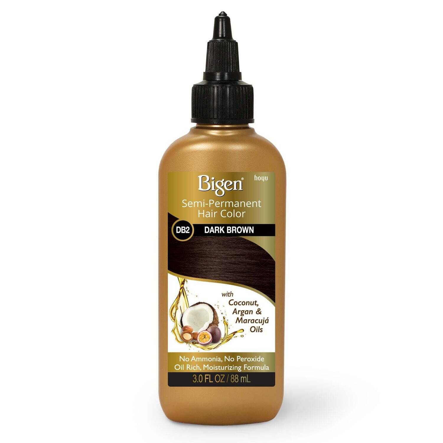 Bigen Semi-Permanent Hair Color DB2 Dark Brown 3 oz.