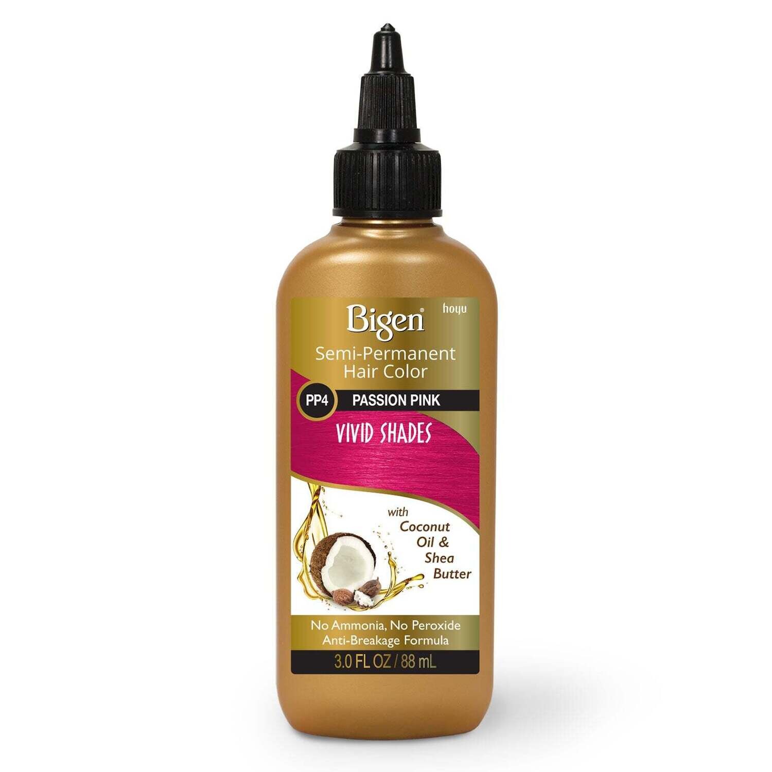 Bigen Semi-Permanent Hair Color PP4 Passion Pink 3 oz.