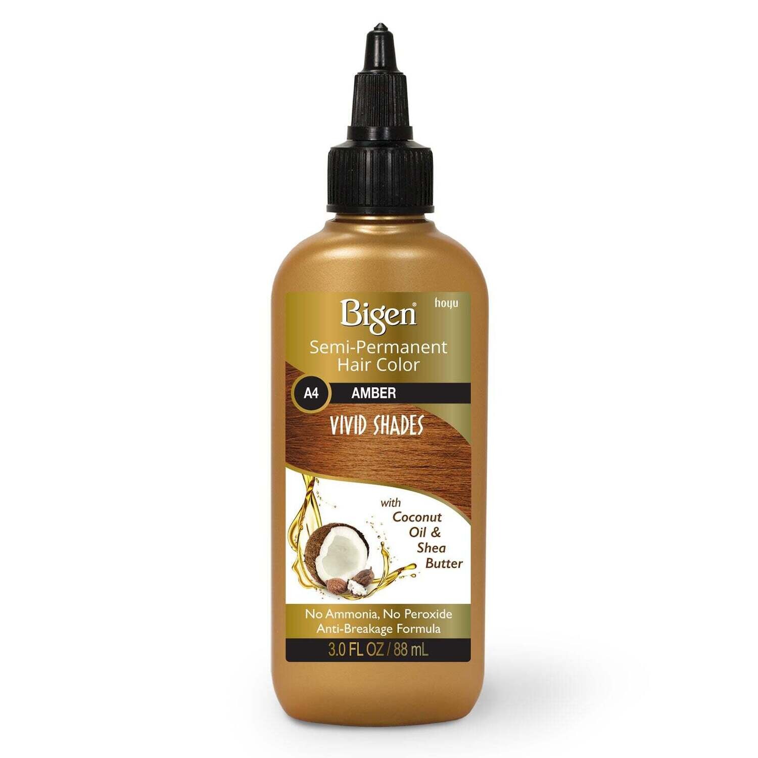 Bigen Semi-Permanent Hair Color A4 Amber 3 oz.