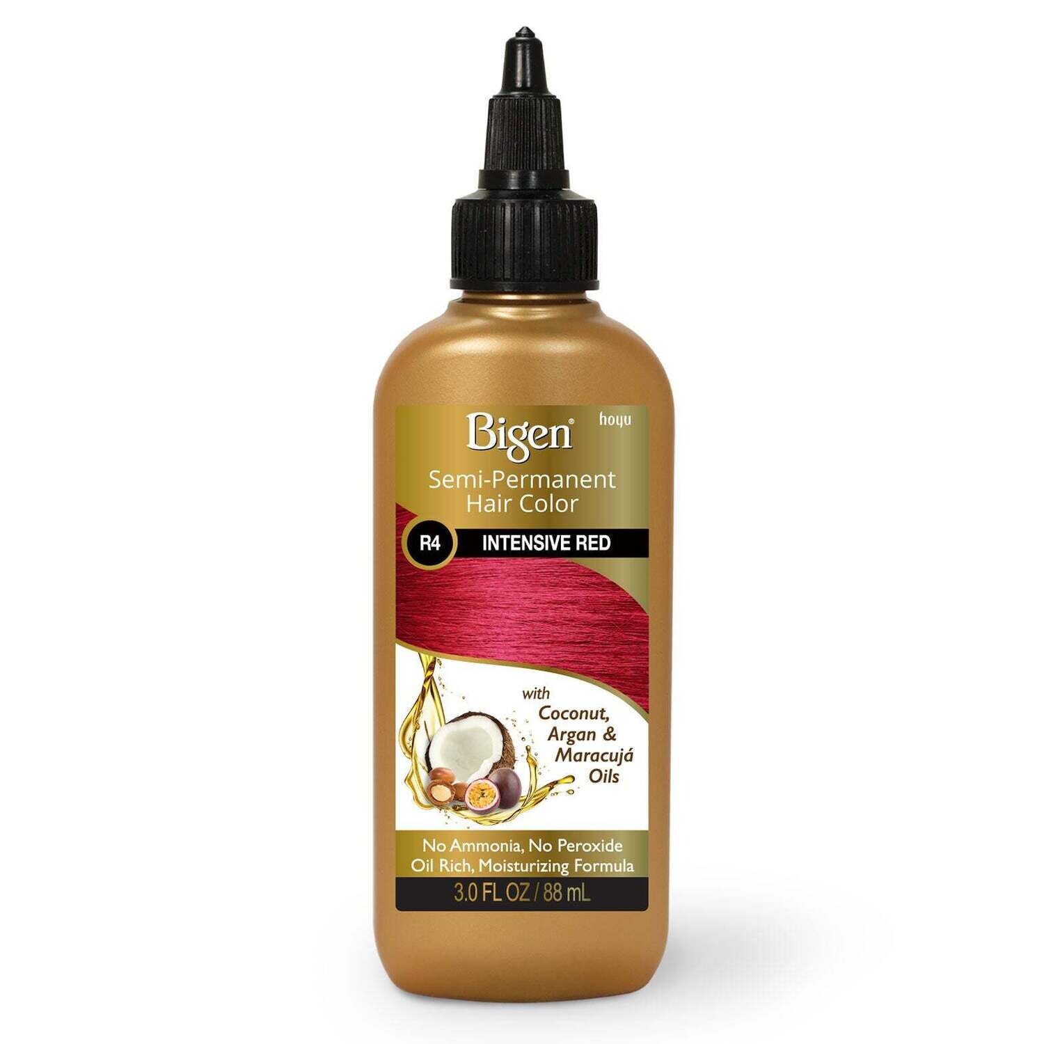 Bigen Semi-Permanent Hair Color R4 Intensive Red 3 oz.