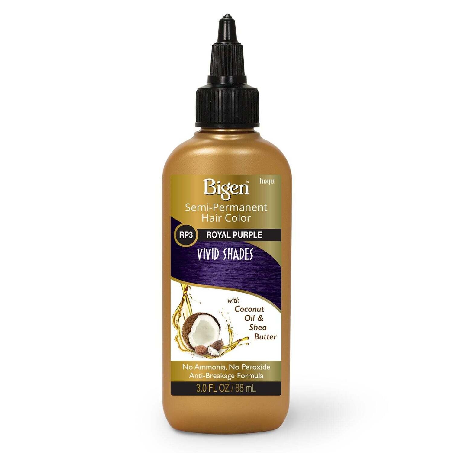 Bigen Semi-Permanent Hair Color RP3 Royal Purple 3 oz.